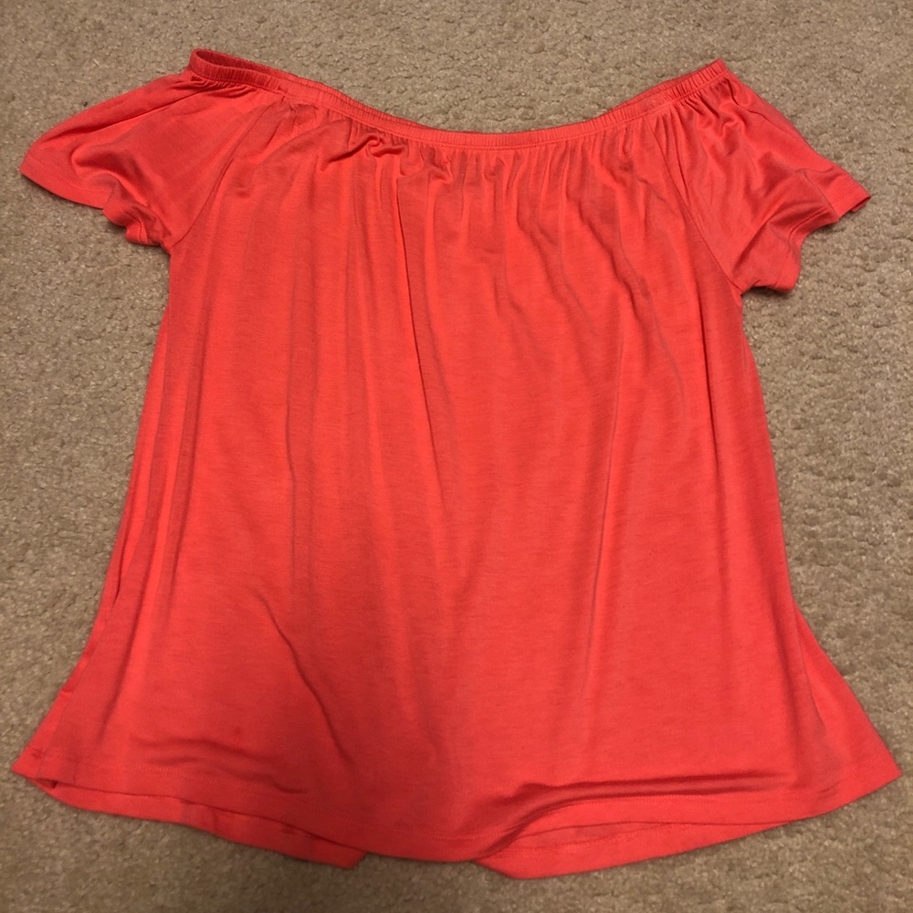 Off the shoulder cotton shirt